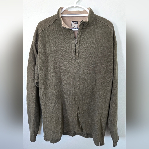 Columbia Other - Columbia Olive Green 1/4 Zip Sweater Size XL